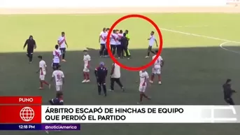 Puno: arbitro escapó de hinchas que perdió el partido