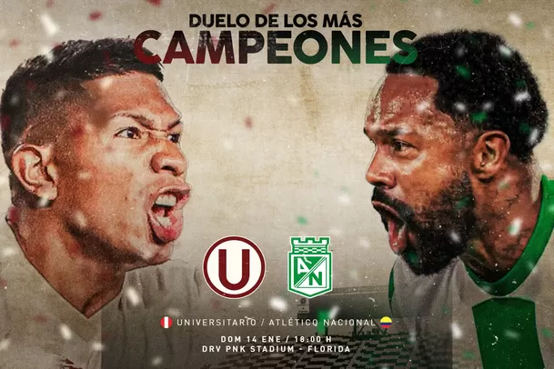 Universitario vs. Atlético Nacional. | Fuente: universitario.pe