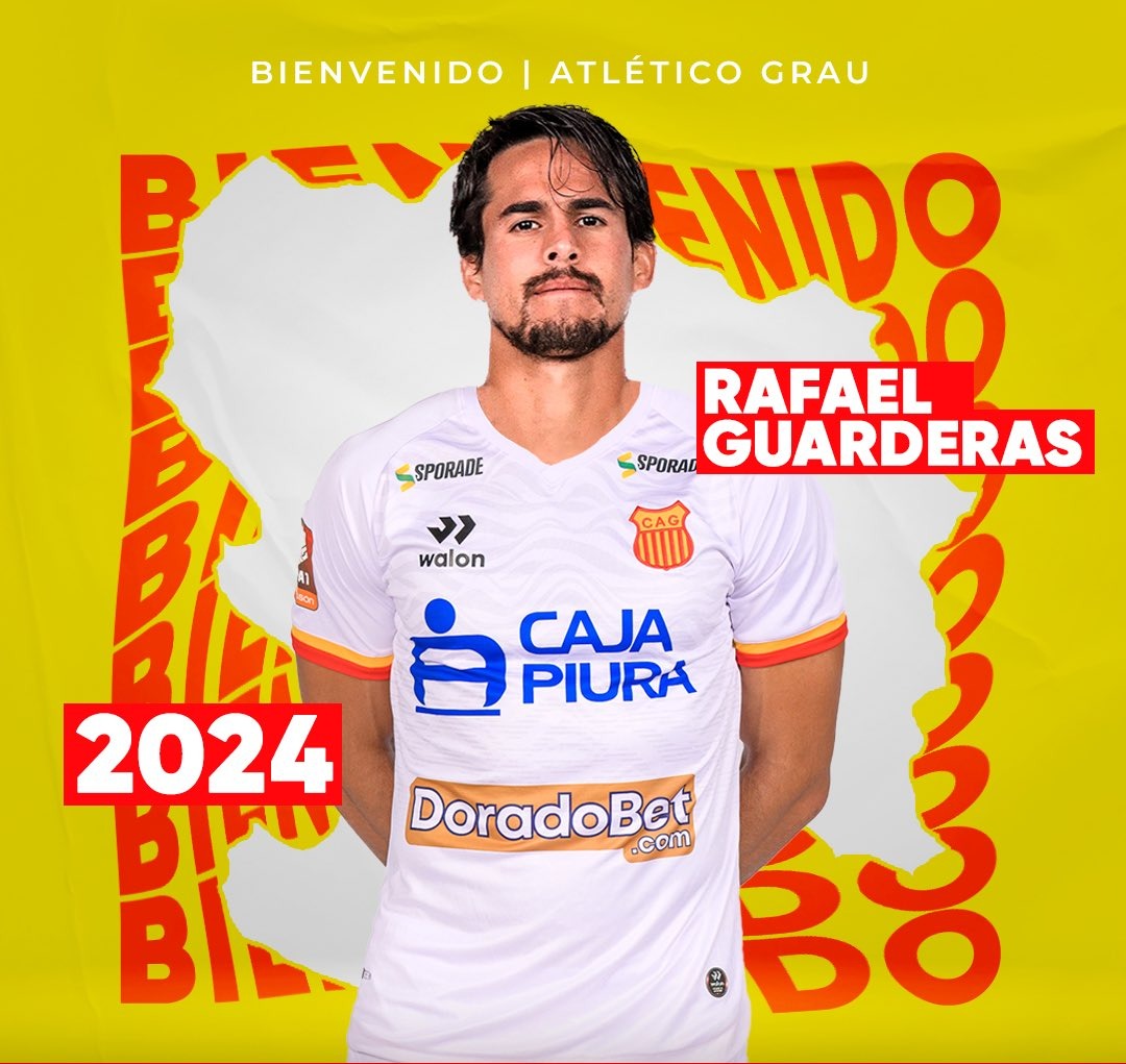 Rafael Guarderas jugará en el Atlético Grau. | Fuente: @Grau_Oficial