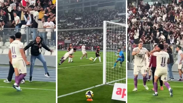 Revive el emotivo gol de José Rivera para triunfo de Universitario y con las cámaras a ras de cancha / GOLPERU