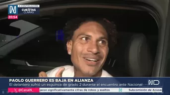 La reacción de Paolo Guerrero al confirmarse su lesión en tobillo