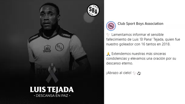 Publicación del club Sport Boys / Foto: Sport Boys As.