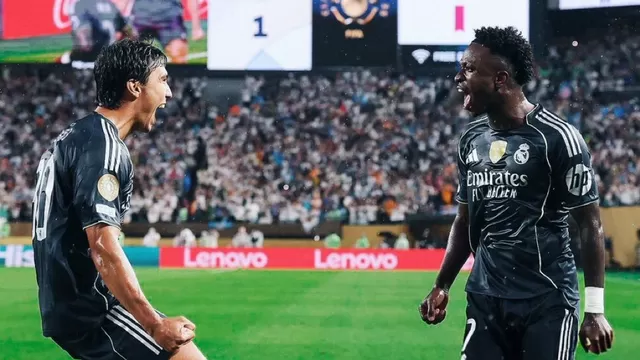 Vinicius Jr anotó el primer gol en triunfo de Real Madrid vs RB Salzburg por Mundial de Clubes / X