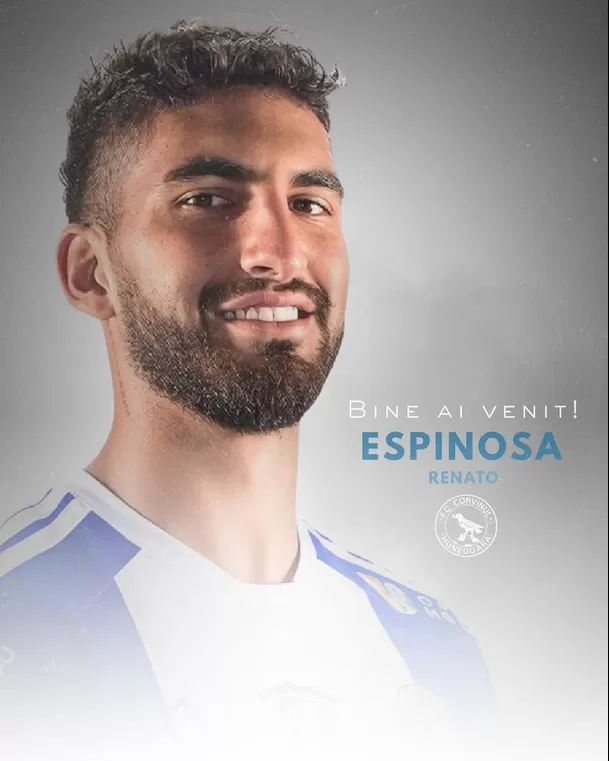 Renato Espinosa es nuevo jugador de FC Corvinul Hunedoara