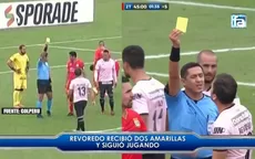 Renzo Revoredo recibió dos amarillas y siguió jugando ante Sport Huancayo - Noticias de sport boys