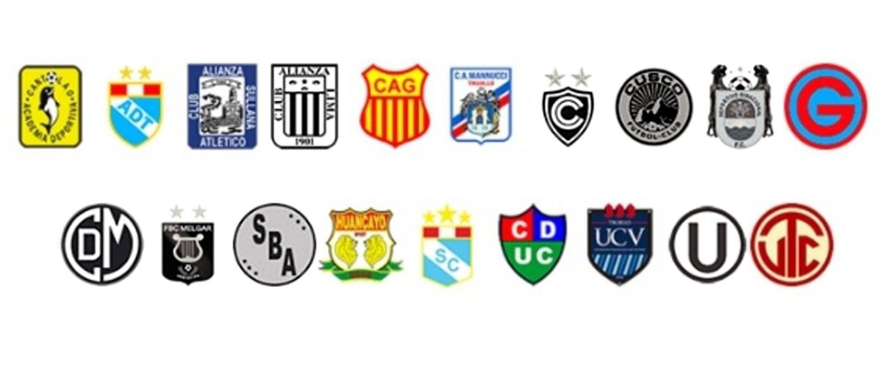 Los equipos que disputarán la Liga 1