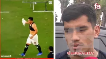 Rivera se disculpó tras tirar y patear camiseta de Universitario