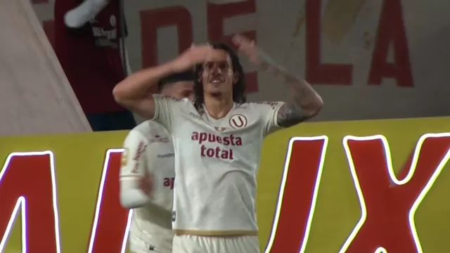 Williams Riveros anotó el 2-0 de la 'U' ante UTC / Captura: GOLPERU