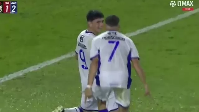 Valentín Robaldo definió con calidad y anotó el 2-1 de Alianza Atlético vs Universitario por la Liga 1