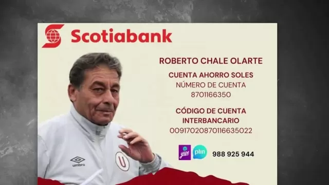 Roberto Chale necesita apoyo económico para cubrir su enfermedad. | Video: América Deportes.