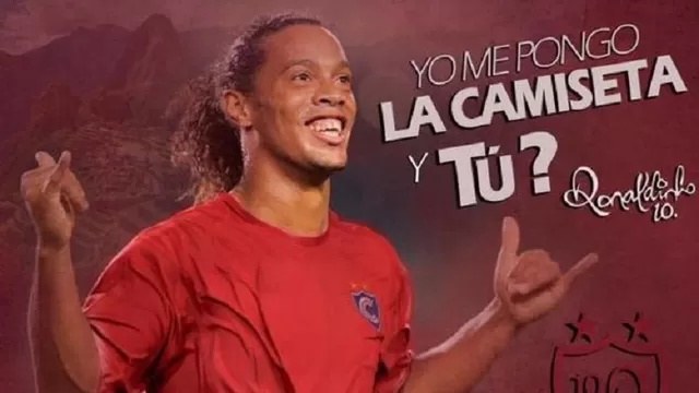Ronaldinho llegará a Cusco el 24 de junio para jugar un partido de exhibición