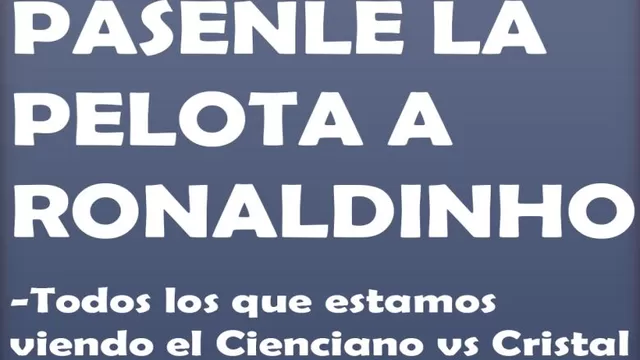 Ronaldinho: memes de su presencia en el Cienciano vs Sporting Cristal-foto-3