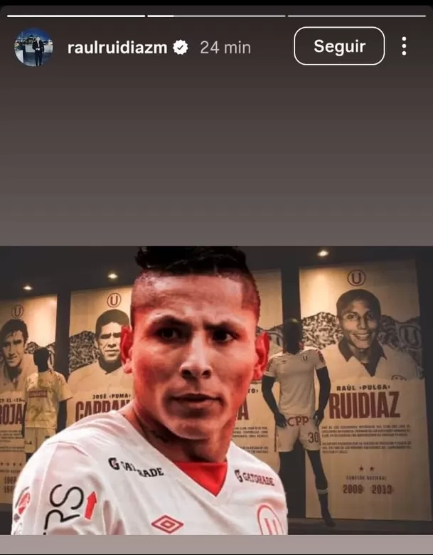 Raúl Ruidíaz y su guiño a Universitario / Foto: IG Raúl Ruidíaz