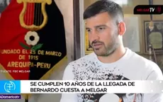 Se cumplen 10 años de la llegada de Bernardo Cuesta a Melgar - Noticias de bernardo-silva