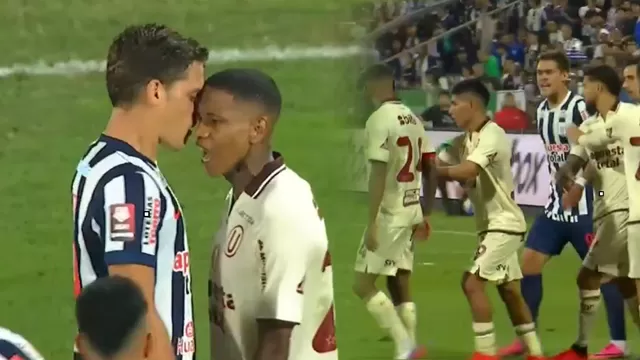 Imagenes revelaron por qué Federico Girotti encaró a Andy Polo durante el Alianza Lima vs Universitario / Fuente: X Liga 1