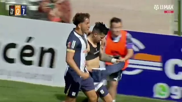 Pablo Ceppelini anotó de penal el 0-1 para Alianza Lima sobre Ayacucho FC tras revisión del VAR. | L1 MAX