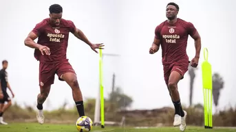 Sekou Gassama entrenó con Universitario y demostró su potente físico