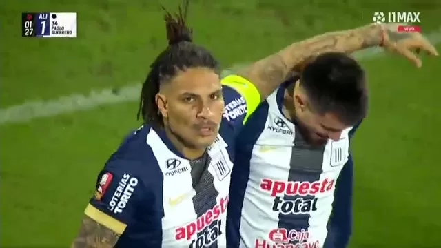 Paolo Guerrero aprovechó un rebote para ponerla al fondo de la portería de Binacional. | L1 MAX