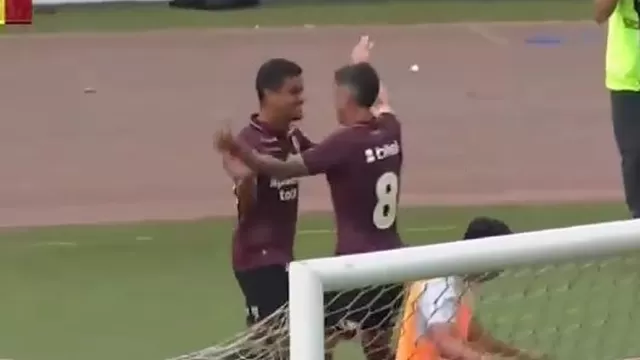Miguel Silveira pisó el área y, tras recibir lujoso pase, anotó su primer gol con Universitario en duelo ante Juan Pablo II / Fuente: L1 MAX
