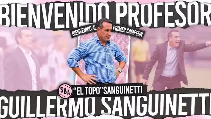 Sport Boys anunció que Guillermo Sanguinetti es su nuevo entrenador