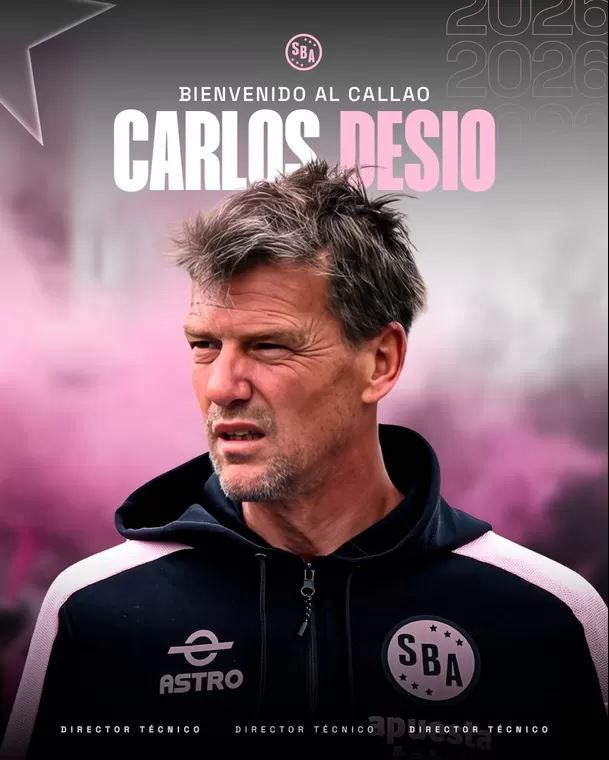 Sport Boys le dio la bienvenida a Carlos Desio como nuevo DT / X