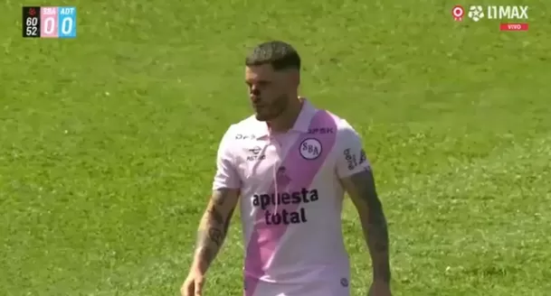 Pablo Erustes y la cara que le dejó fallar clara chance de gol ante ADT. Pablo Erustes y la cara que le dejó fallar clara chance de gol ante ADT.