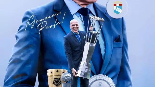Sporting Cristal agradeció a Roberto Mosquera por su trabajo