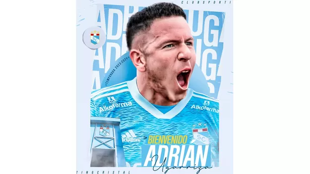 Sporting Cristal anunció el fichaje de Adrián Ugarriza como refuerzo hasta el 2024