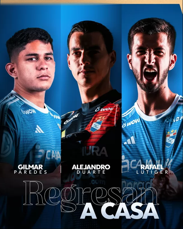 Sporting Cristal aunció el regreso de tres jugadores para el Torneo Clausura / X