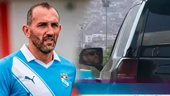 Así llegó Hernán Barcos a su primer entrenamiento con Cristal
