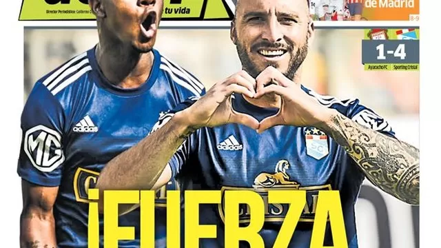 Sporting Cristal avanzó a la final de la Liga 1 y provocó estas portadas en diarios deportivos
