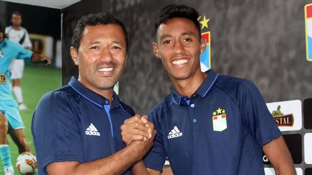 El &amp;#039;Chorri&amp;#039; Palacios junto a su hijo Brandon. | Foto: Club Sporting Cristal.