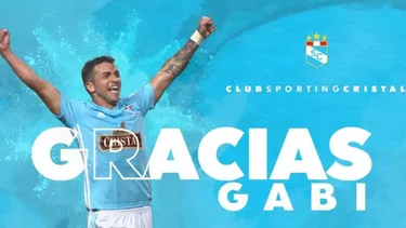 Emotivo mensaje de despedida de Sporting Cristal a Gabriel Costa | Foto: Sporting Cristal.