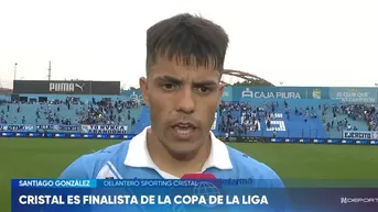 Santiago González dejó firme mensaje tras anotar y poner a Sporting Cristal en la final
