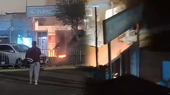 Hinchas de Cristal prendieron fuego en la puerta de La Florida