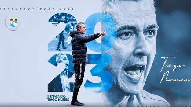 Sporting Cristal le da la bienvenida a Tiago Nunes, su nuevo DT
