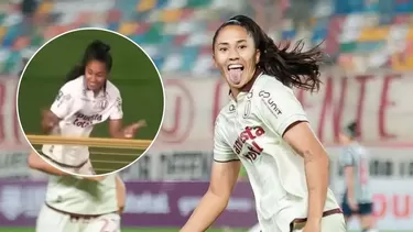 Pierina Núñez celebró su doblete ante Alianza Lima en la Liga Femenina de Fútbol. Foto: @ligafemlfpp Pierina Núñez celebró su doblete ante Alianza Lima en la Liga Femenina de Fútbol. Foto: @ligafemlfpp