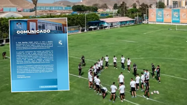 Sporting Cristal envía fuerte comunicado tras quedar eliminado de la Copa Sudamericana. Foto: Sporting Cristal