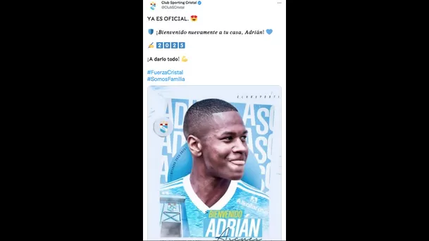 Twitter: Sporting Cristal