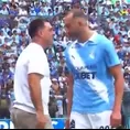 Hernán Barcos y Pablo Guede tuvieron un fuerte cruce en el Sporting Cristal vs Alianza Lima