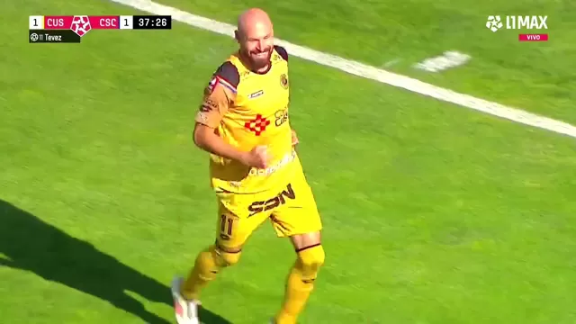 El argentino Juan Manuel Tévez cambió penal por gol tras una mano de Posito en el área celeste. | Video: L1 MAx