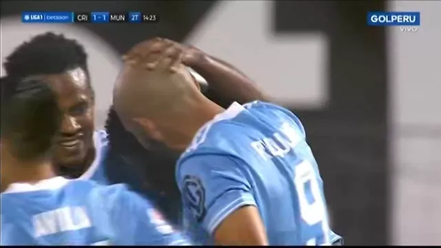 El delantero argentino anotó de cabeza la igualdad. | Video: GOL Perú.