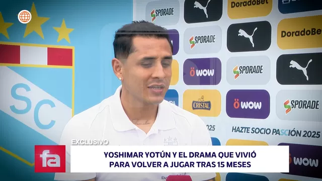 Yoshimar Yotún reveló que tuvo una enfermedad letal que le pudo costar la vida / Captura / FA
