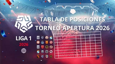 Tabla de posiciones Liga 1 2026: Resultados y partidos del Torneo Apertura. | AD