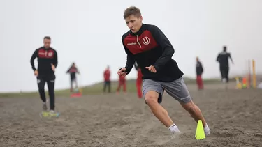 Tiago Cantoro ya entrena con Universitario en Campo Mar. | Foto: Universitario