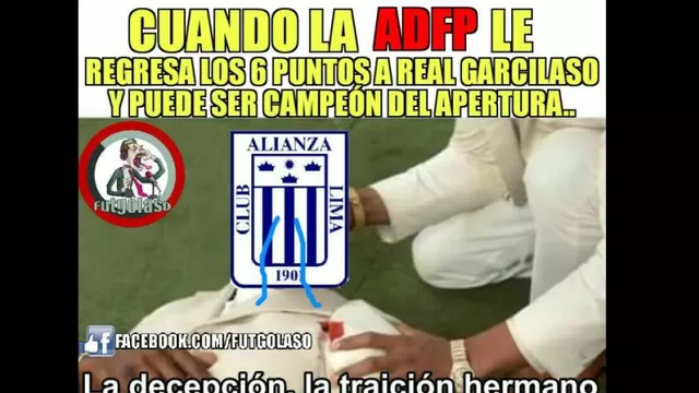 Alianza Lima y Real Garcilaso protagonizan estos memes.-foto-7