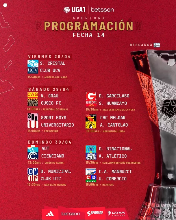 Torneo Apertura: Conoce la programación de la fecha 14 | América Deportes