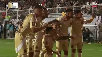 En la última del primer tiempo: Facundo Callejo pone el 1-0 de Cusco sobre la 'U'