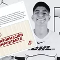 Universitario afirma que traspaso de Piero Quispe a Pumas está incompleto