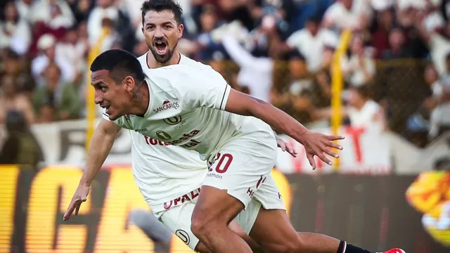 Alex Valera anotó el tanto del empate de la 'U' ante Sport Huancayo por la Fecha 6 del Clausura. |  Video: Canal N.